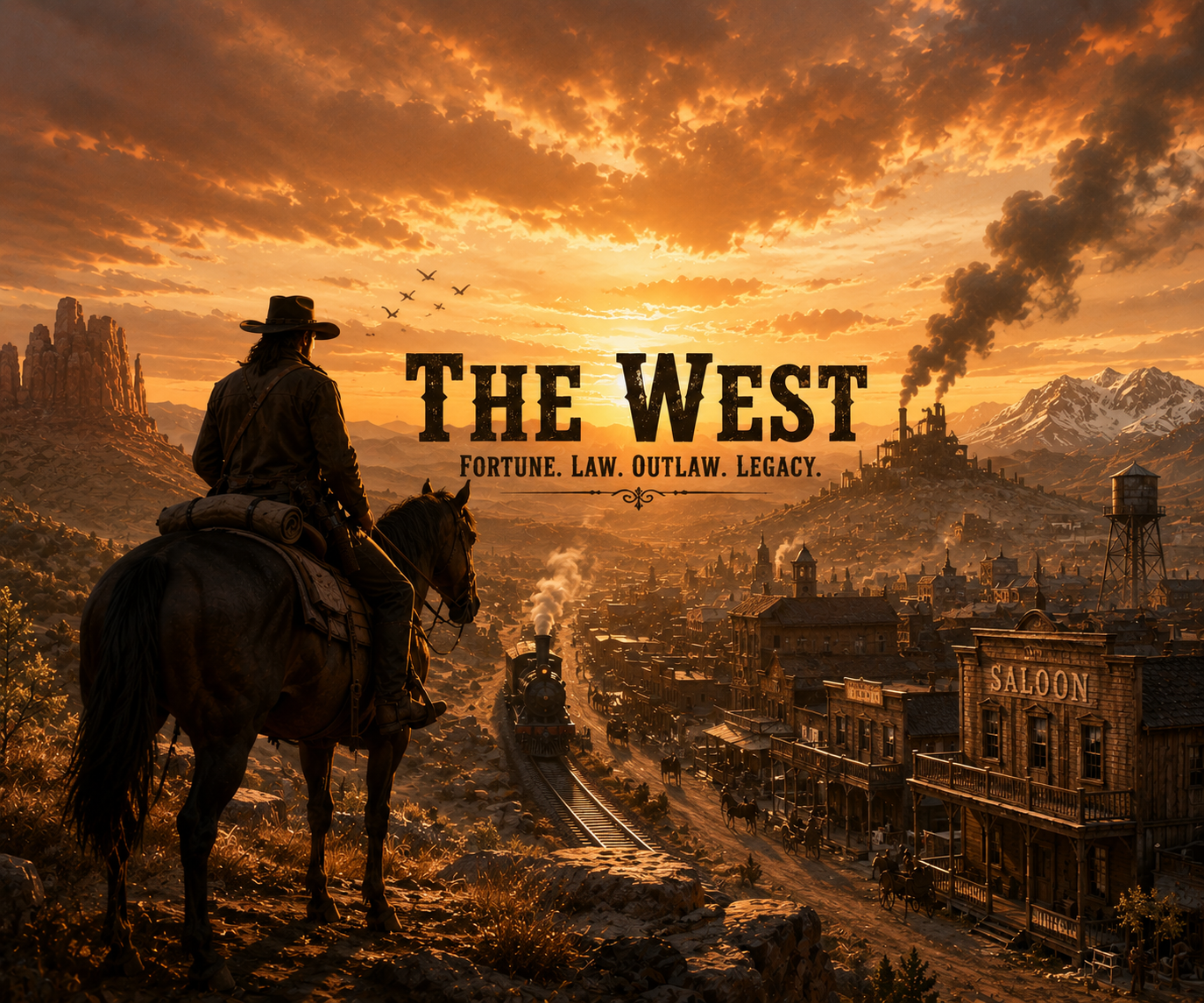 Cover art for The West , a western scenario on AI Dungeon
