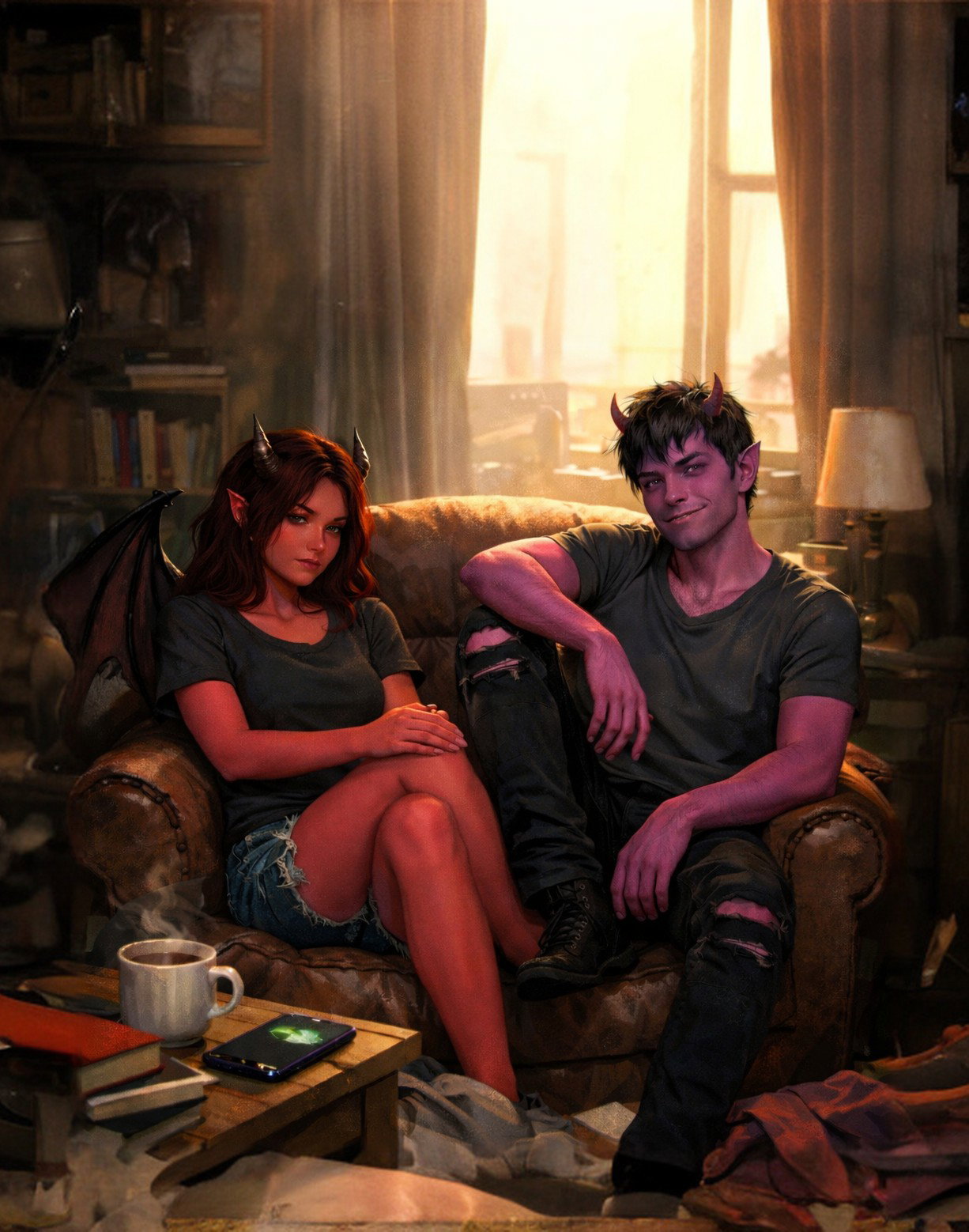 Cover art for Infernal Downtime, a slice of life scenario on AI Dungeon