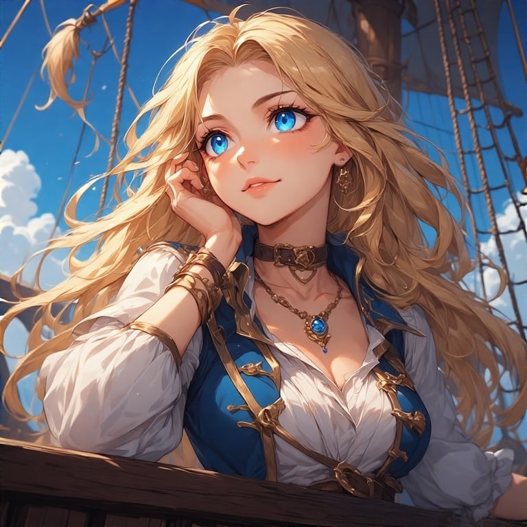 Cover art for The voice of a pirate, a pirate scenario on AI Dungeon
