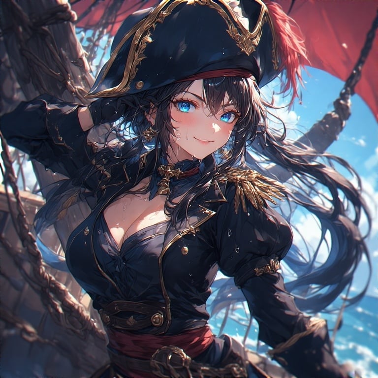Cover art for Pirate overboard, a pirate scenario on AI Dungeon