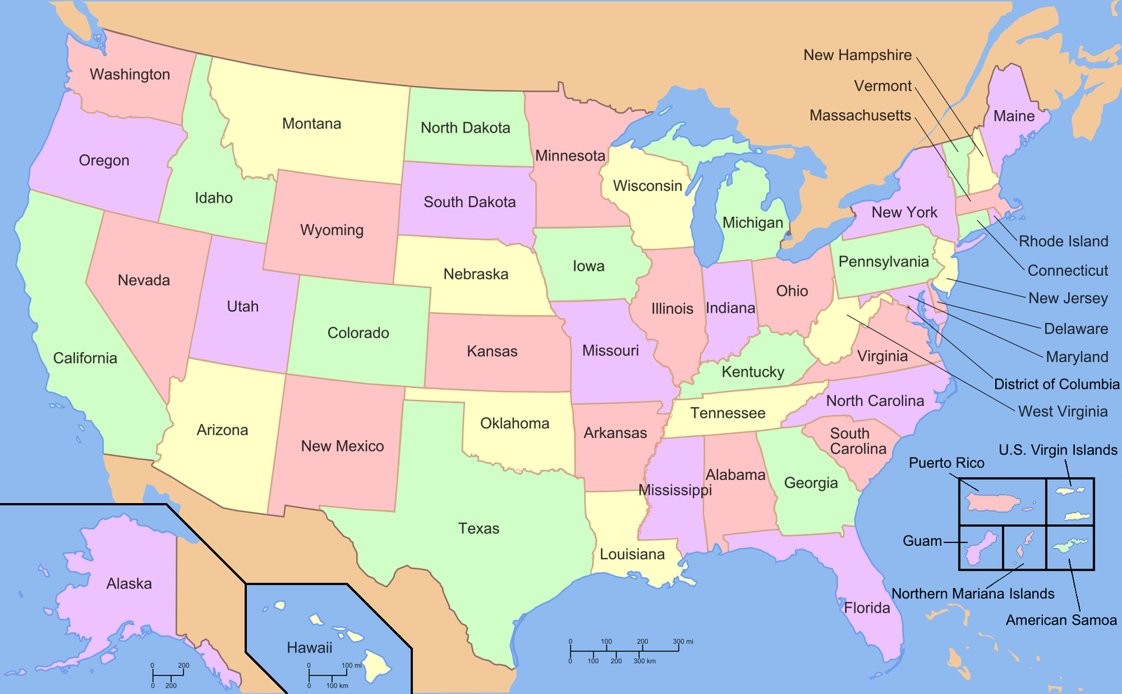 Cover art for USA states as regions for quick convenience on Voyage