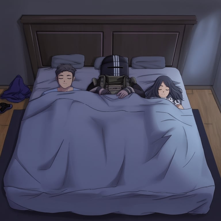 Cover art for Randomly wake up in someone's bed., a bed scenario on AI Dungeon