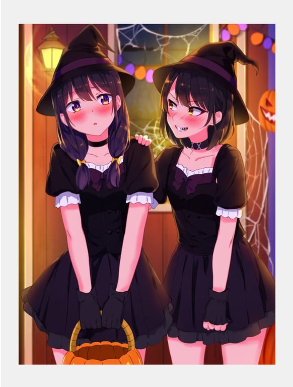Cover art for weird Halloween outfit 😖🎃, a romantic scenario on AI Dungeon