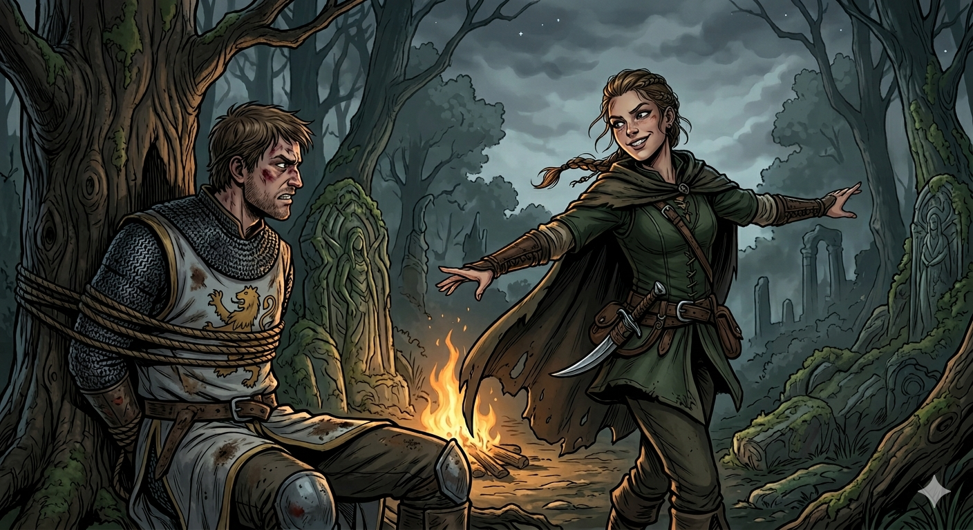 Cover art for chasing a bandit, a failures scenario on AI Dungeon