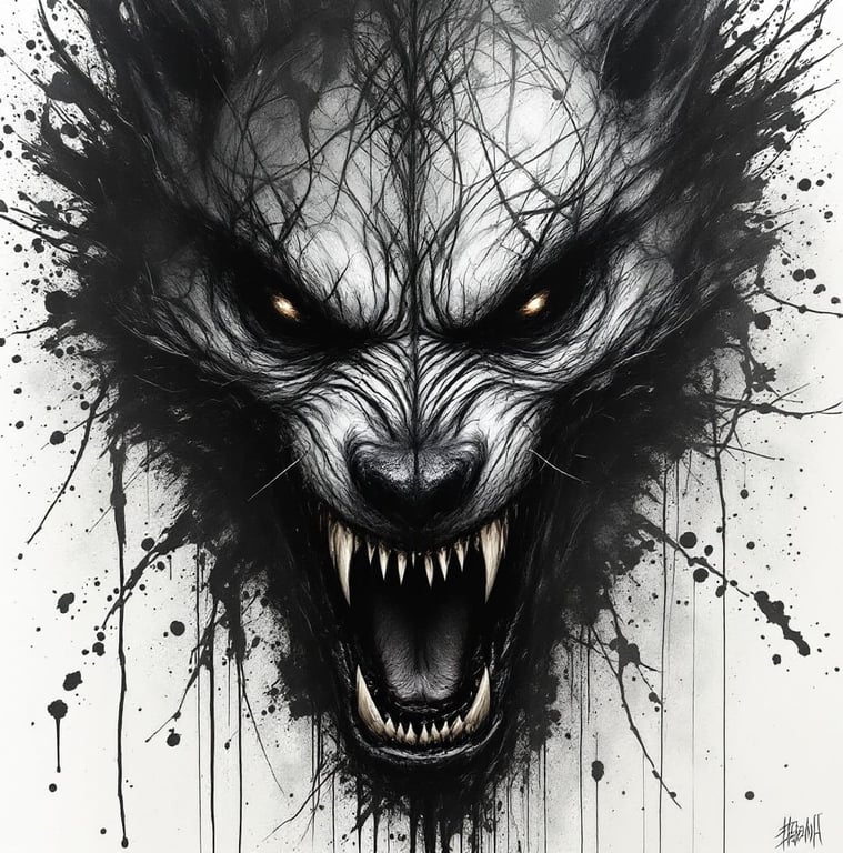 Cover art for The Beast Inside, a werewolf scenario on AI Dungeon