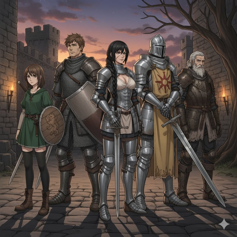 Cover art for Your Knightly Order, a knight scenario on AI Dungeon