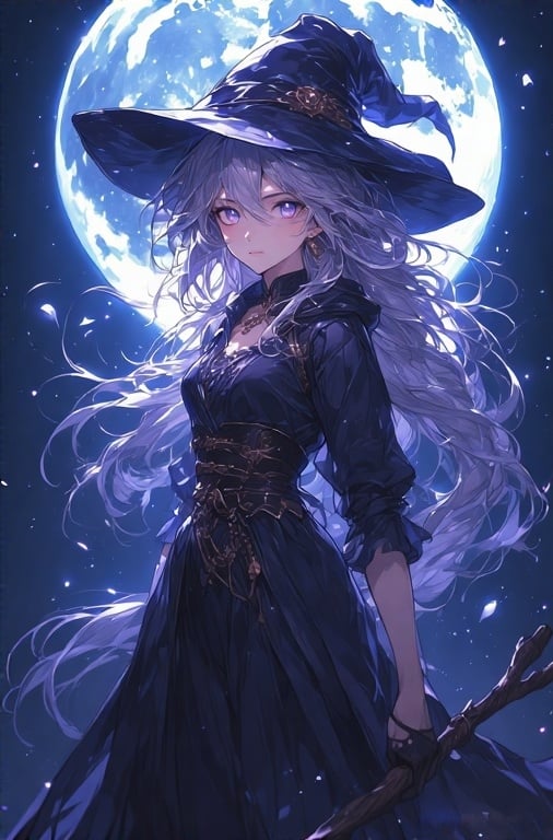 Cover art for The knight and the witch, a moon scenario on AI Dungeon