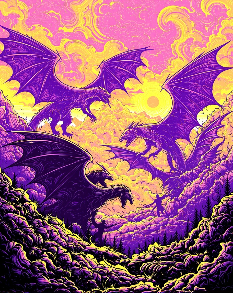 Cover art for 🌋 Draconic Reign 🏔️ on AI Dungeon