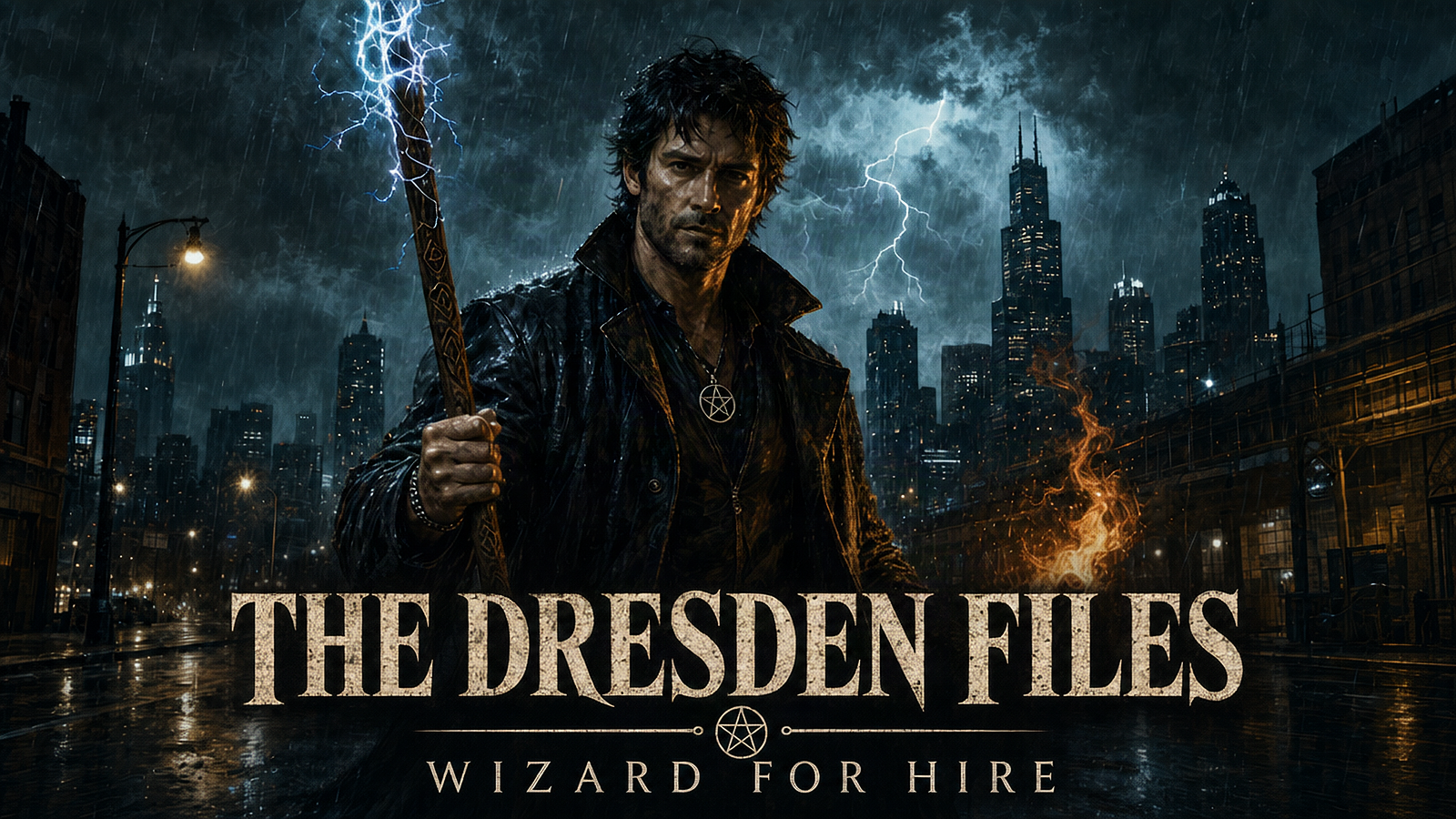 Cover art for The Dresden Files, a fantasy world on Voyage