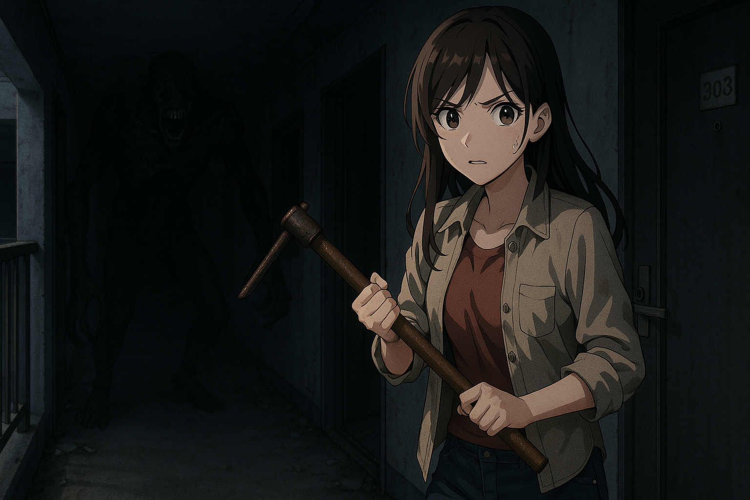 Cover art for The Monster Within, a horror scenario on AI Dungeon