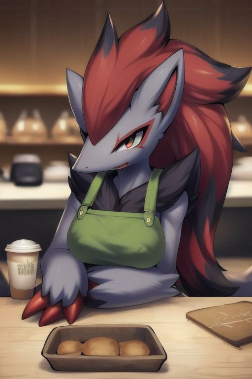Cover art for Welcome to the Sawsbuck Coffee (Zoroark Edition), a nsfw scenario on AI Dungeon