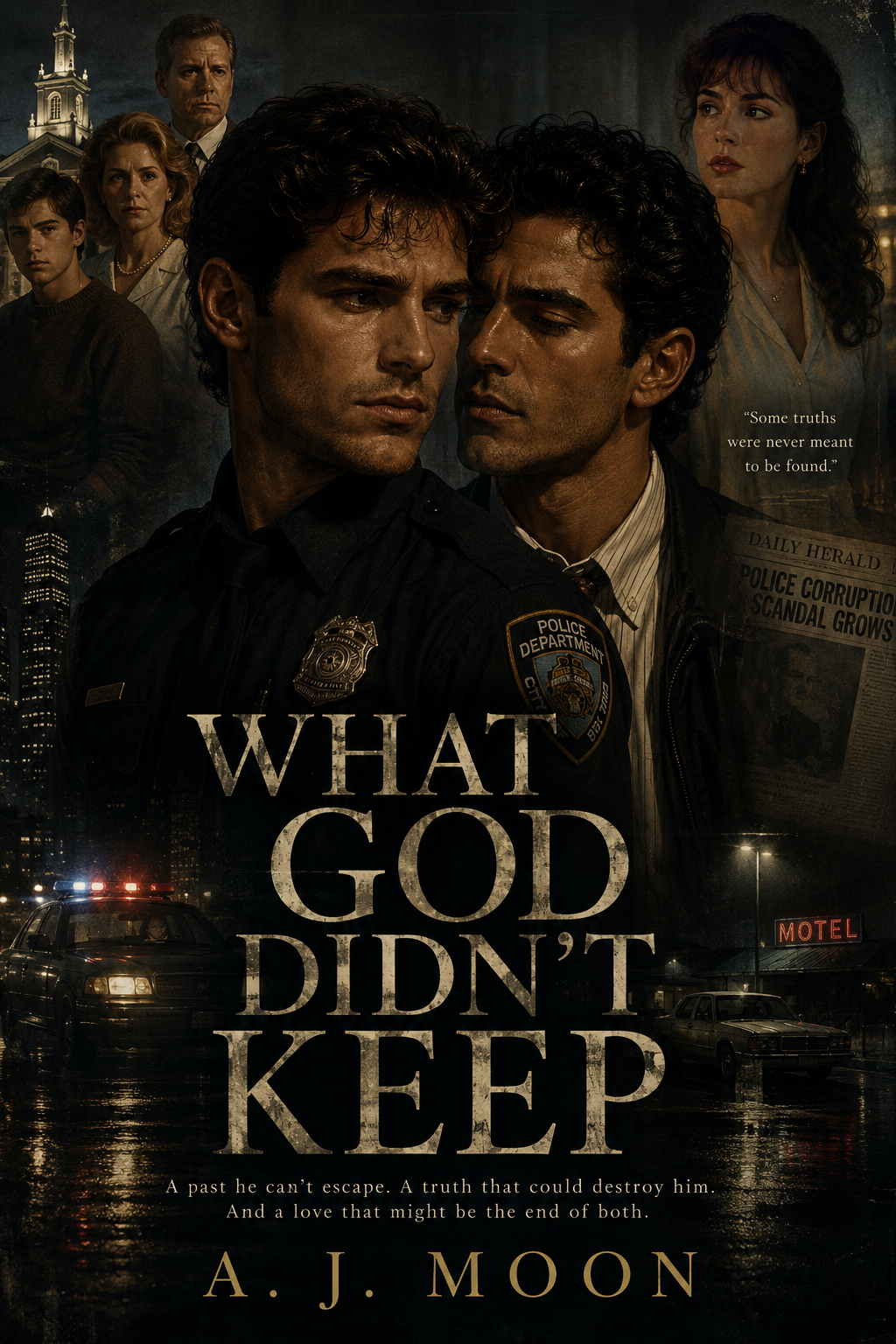 Cover art for What God Didn't Keep (MxM/MxF), a noir scenario on AI Dungeon