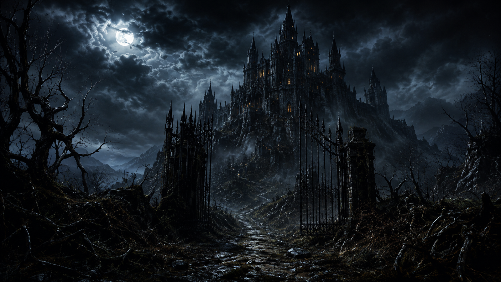 Cover art for The Dark Castle, a horror scenario on AI Dungeon
