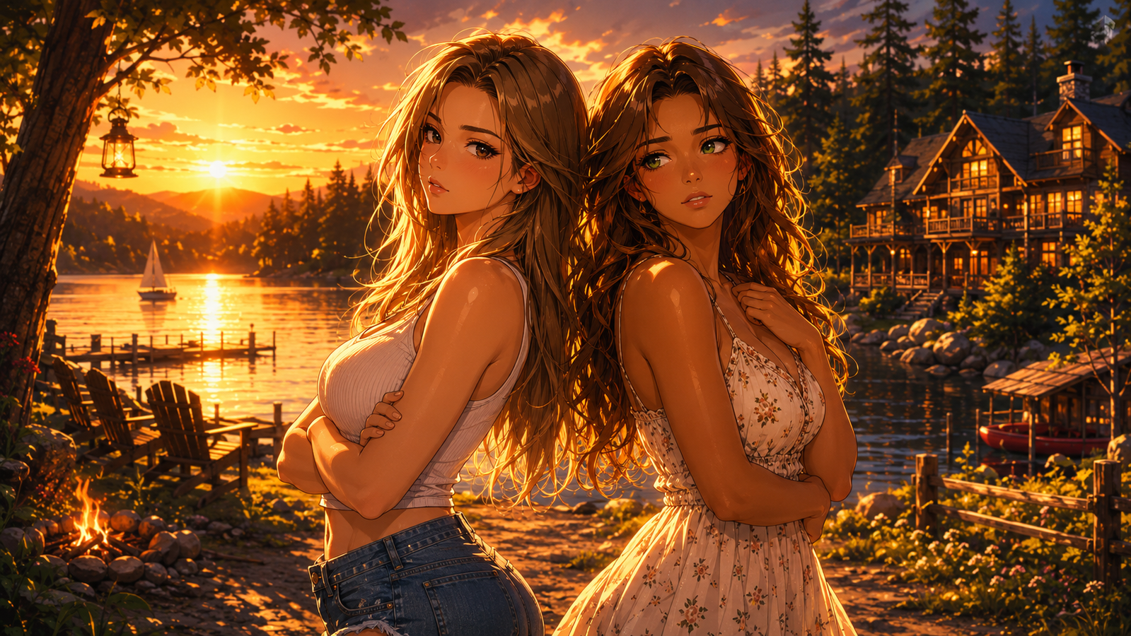 Cover art for The Summer She Remembers, a romance scenario on AI Dungeon