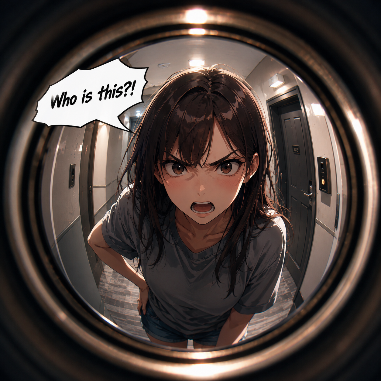 Cover art for Who is This?!, an anime scenario on AI Dungeon