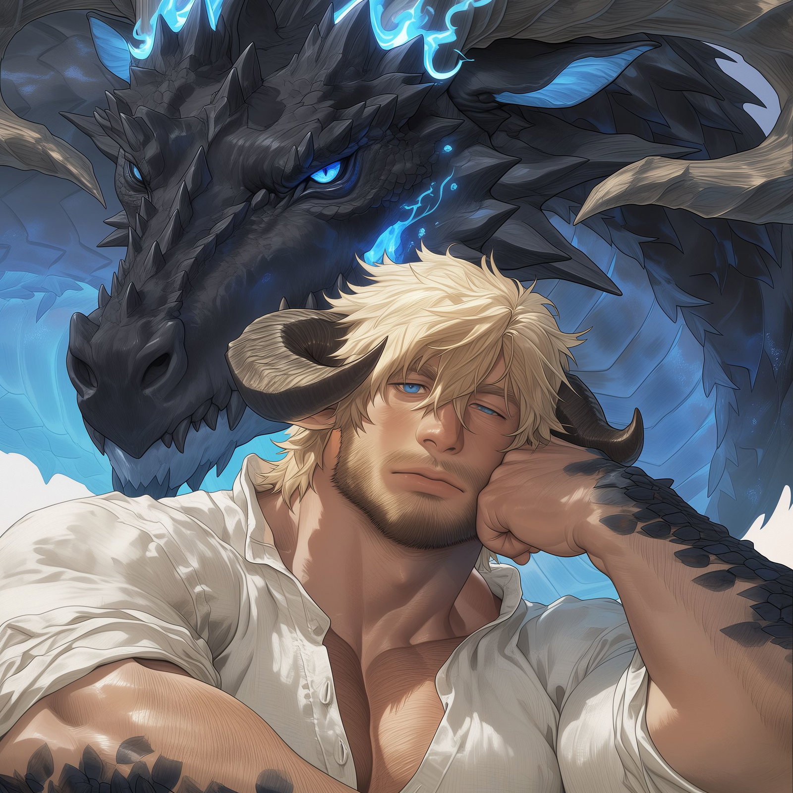 Cover art for Domestic Dragon - Atlas, a savehusbandos scenario on AI Dungeon