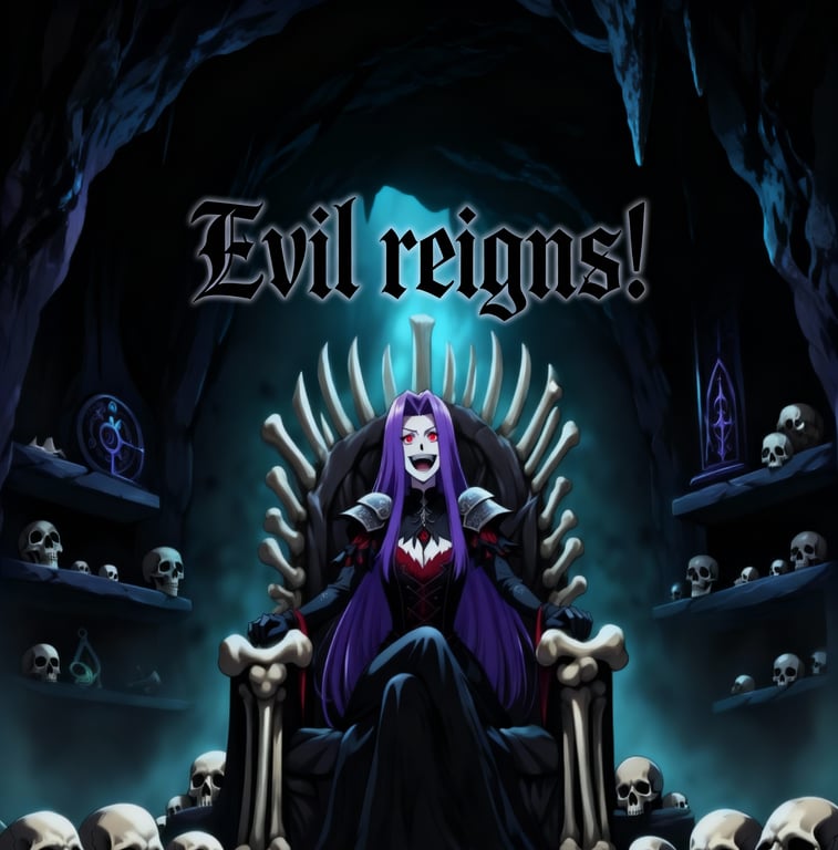 Cover art for Evil reigns! A villainy simulator , a comedy scenario on AI Dungeon