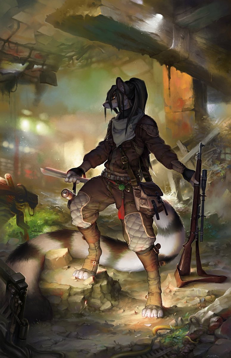 Cover art for Ruin world, a furry scenario on AI Dungeon