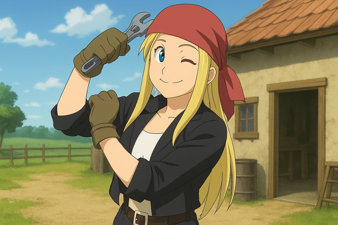 Cover art for Automail Mechanic — A Fullmetal Alchemist story, an anime scenario on AI Dungeon