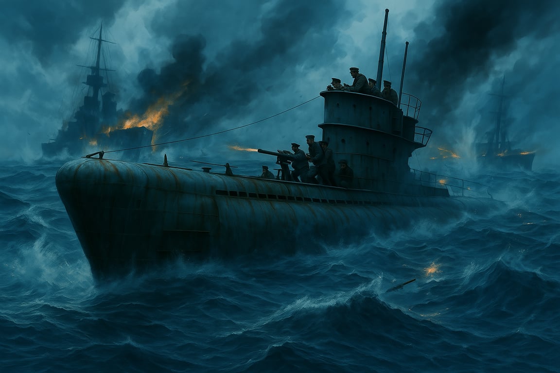 Cover art for Iron Coffin, a submarine scenario on AI Dungeon