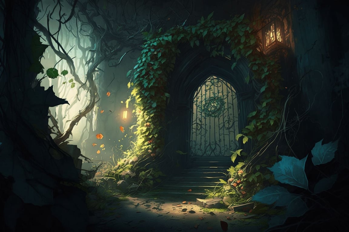Cover art for Trapped!, a fantasy scenario on AI Dungeon