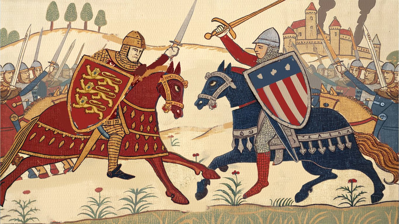 Cover art for Medieval America , a medieval scenario on AI Dungeon