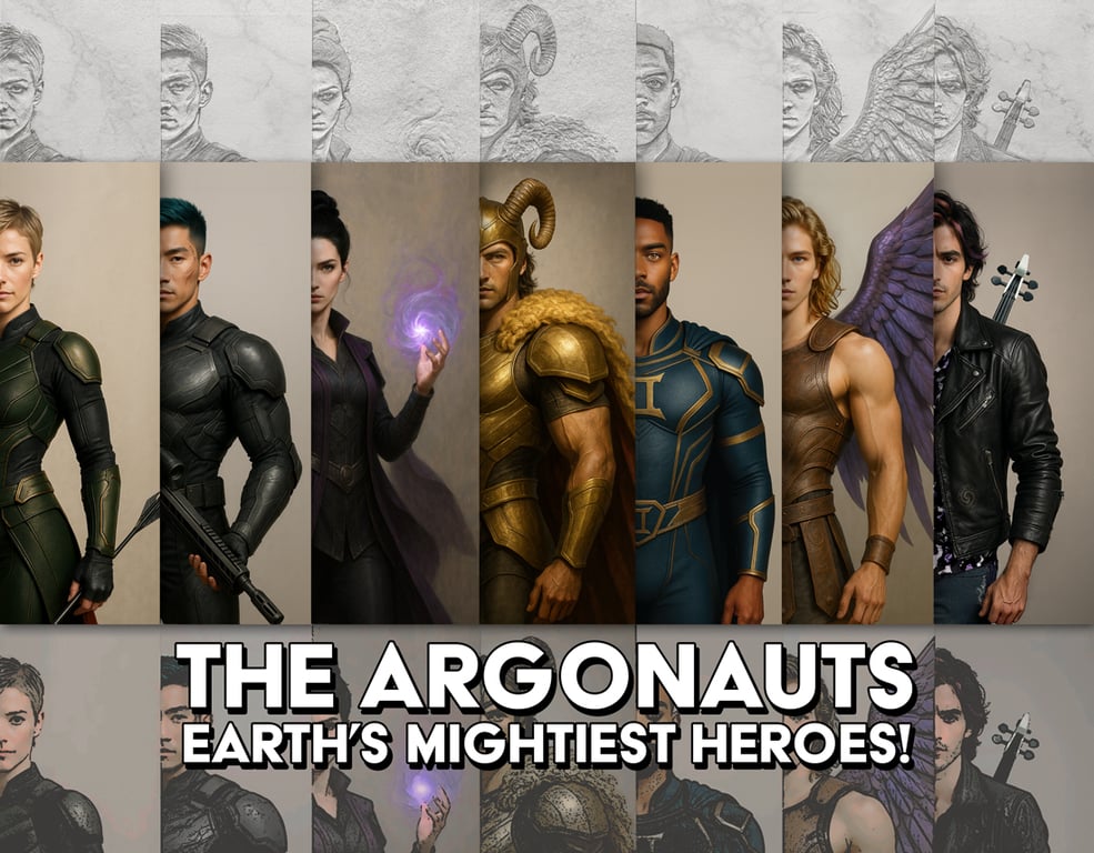 Cover art for Argonauts, Assemble!, a mythology scenario on AI Dungeon