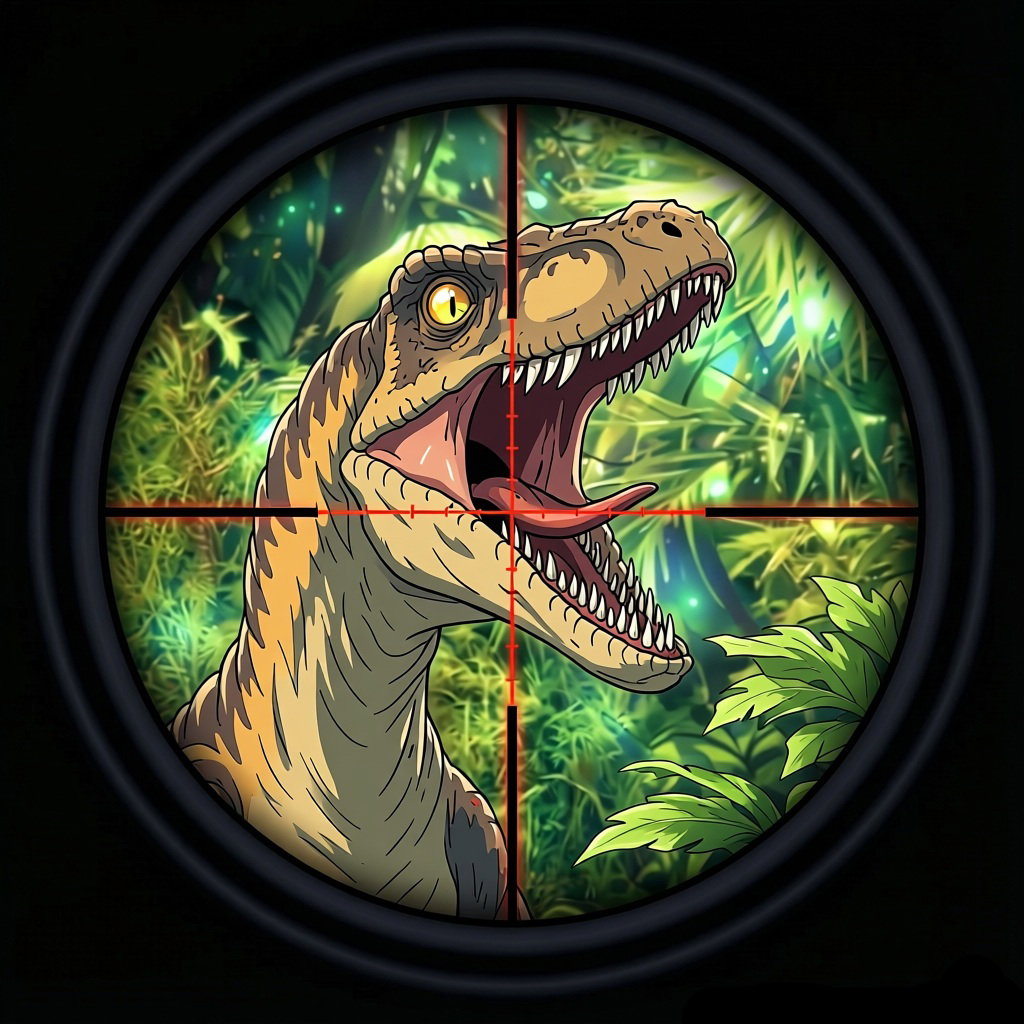 Cover art for Carnivores: The Arrival, a dinosaurs scenario on AI Dungeon