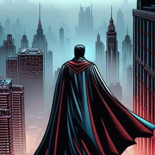 Cover art for Man in the Sky, a superhero scenario on AI Dungeon