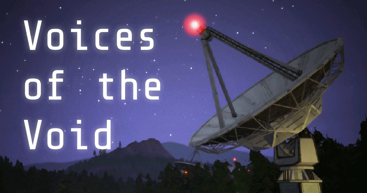 Cover art for Voices of the Void, a cozy world on Voyage