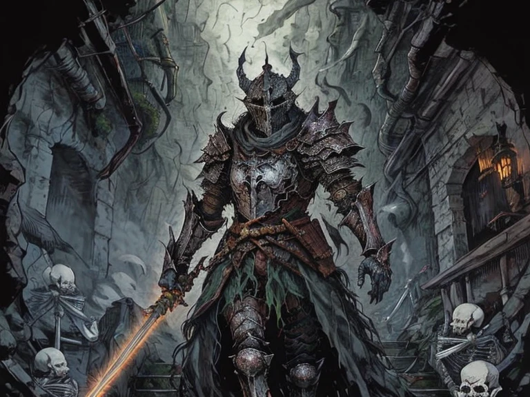 Cover art for ⚠️Only down💀 Dark Dangeon, a dark fantasy scenario on AI Dungeon