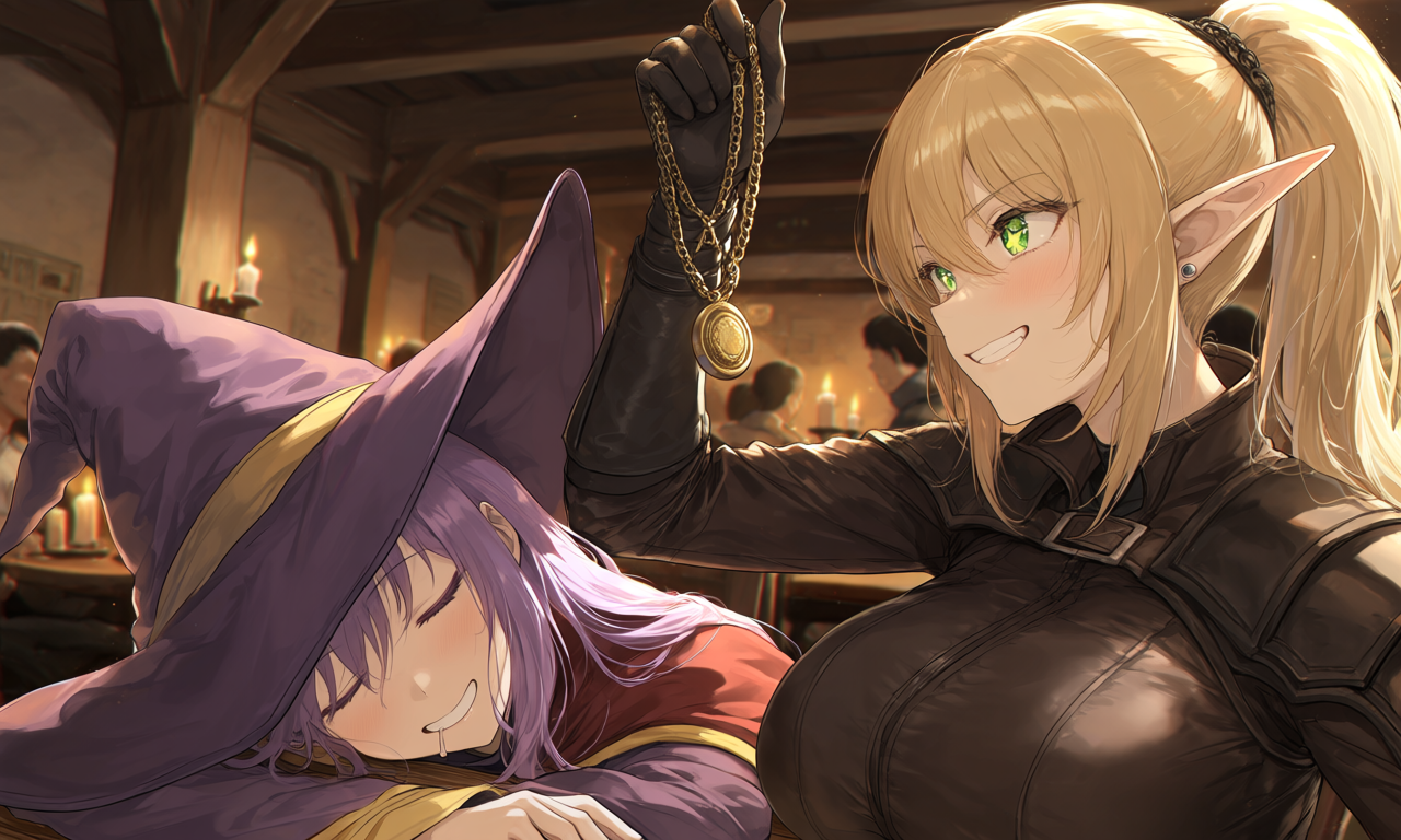 Cover art for Terrible Adventuring Party, a possible romance scenario on AI Dungeon