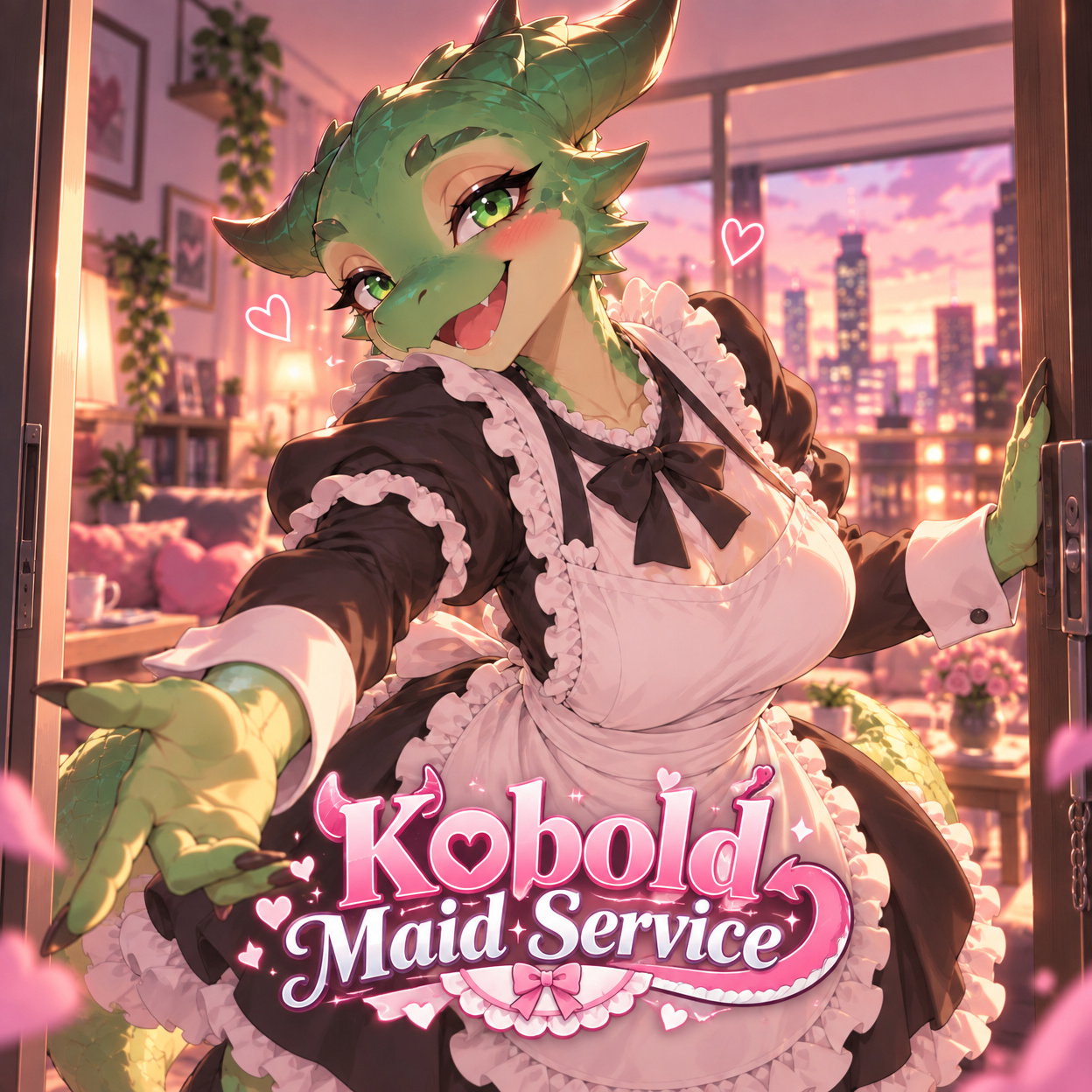Cover art for Kobold Maid Service, an innerself scenario on AI Dungeon