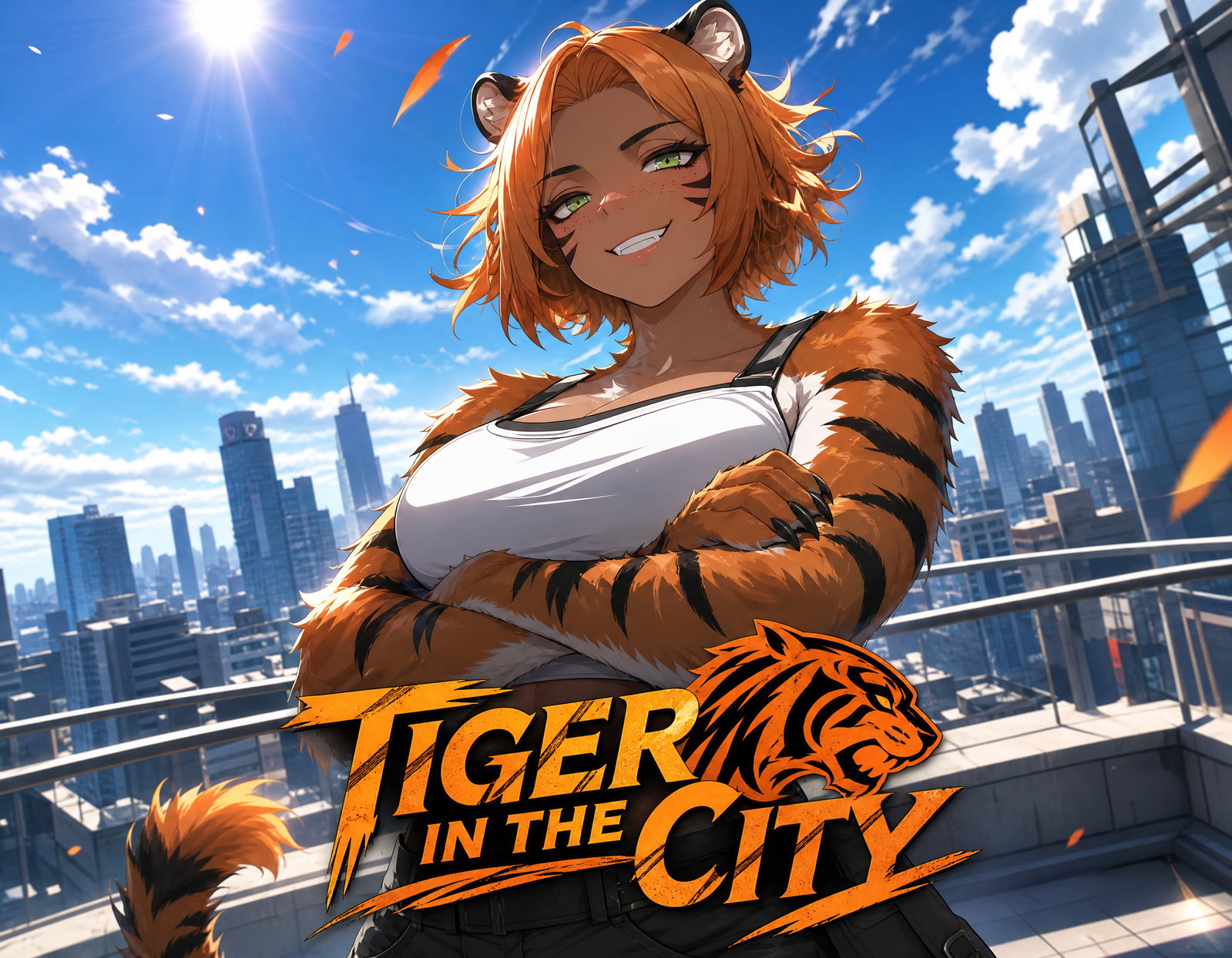 Cover art for Kiara - Tiger in the City, an innerself scenario on AI Dungeon