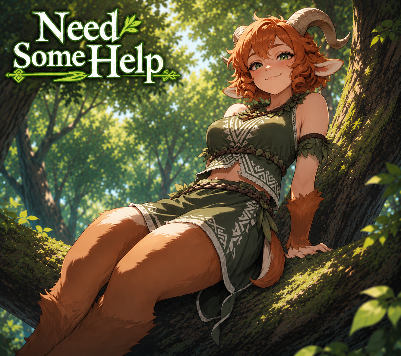 Cover art for Need Some Help?, an innerself scenario on AI Dungeon