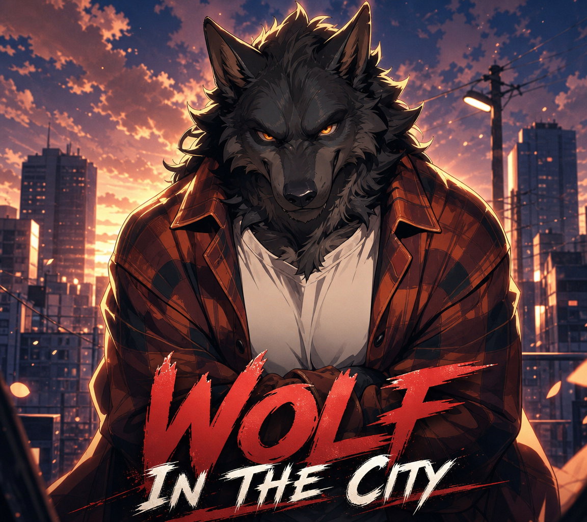 Cover art for Lucian - Wolf in the City (Male alt), a monster scenario on AI Dungeon