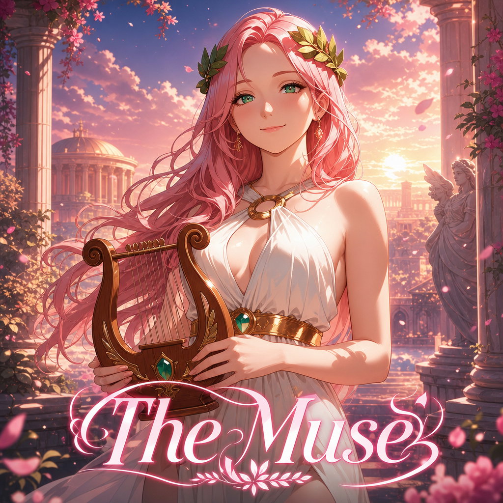 Cover art for The Muse, a greek scenario on AI Dungeon