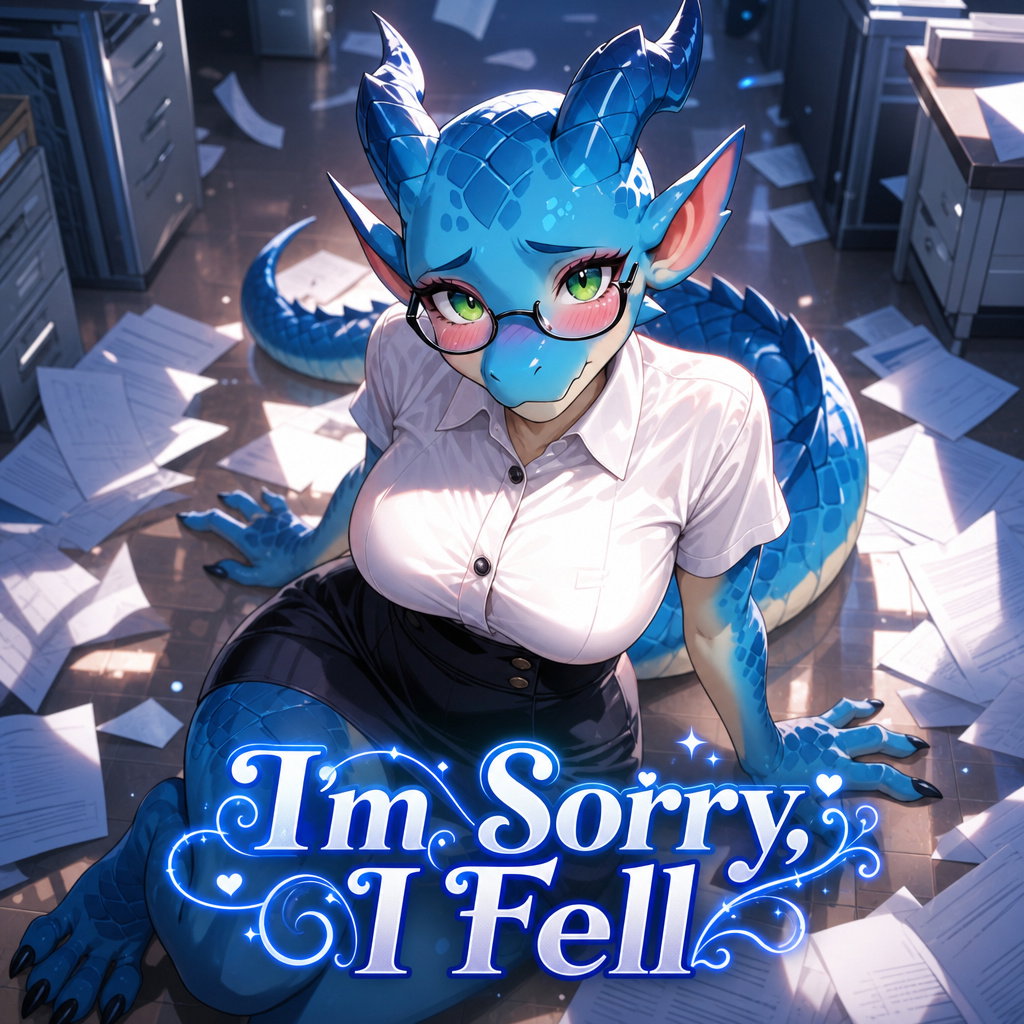 Cover art for I'm Sorry, I Fell, an innerself scenario on AI Dungeon