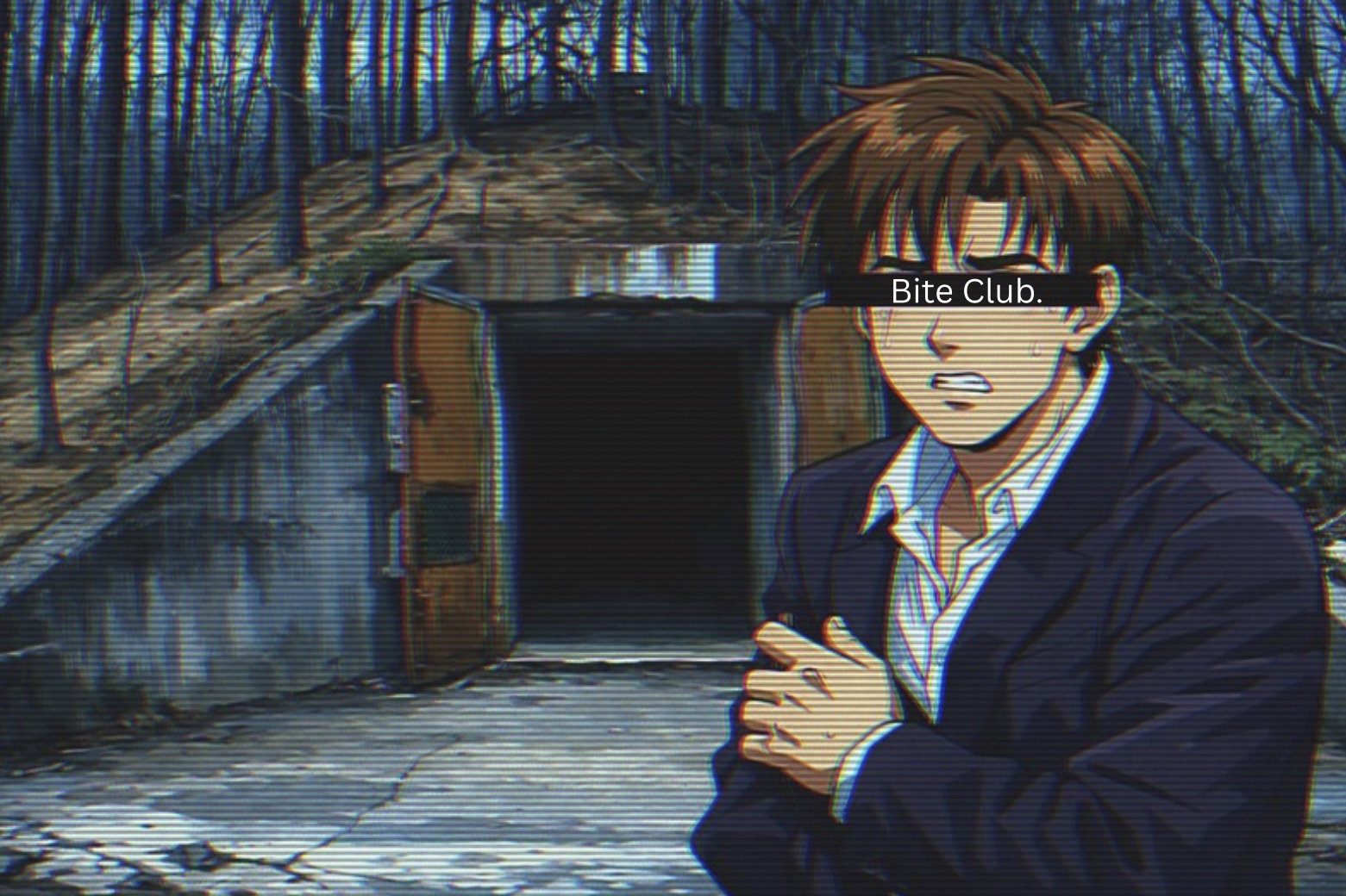 Cover art for “Bite Club.”, a zombies scenario on AI Dungeon