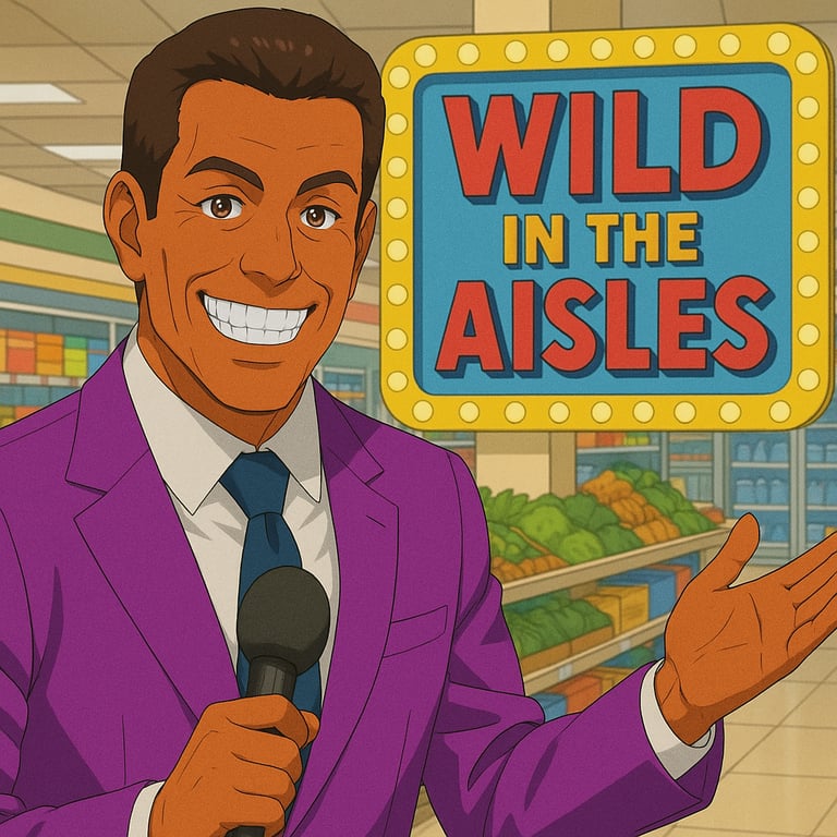 Cover art for “Wild In The Aisles™️”, a violence scenario on AI Dungeon