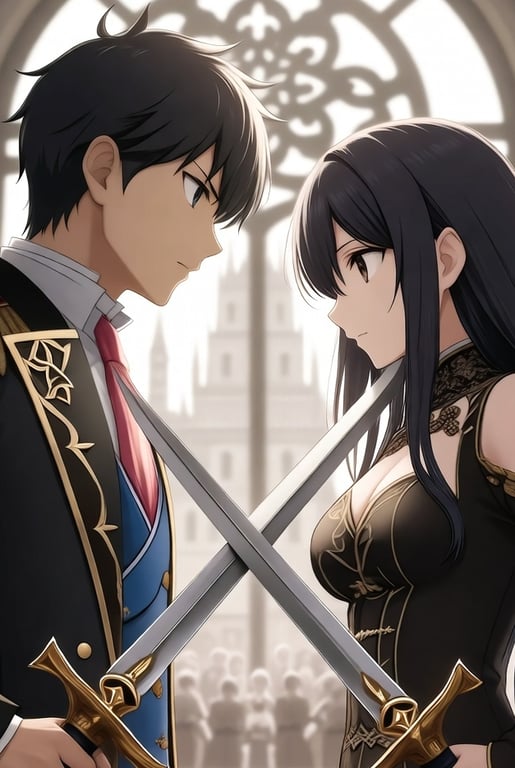 Cover art for Twins of the Throne on AI Dungeon