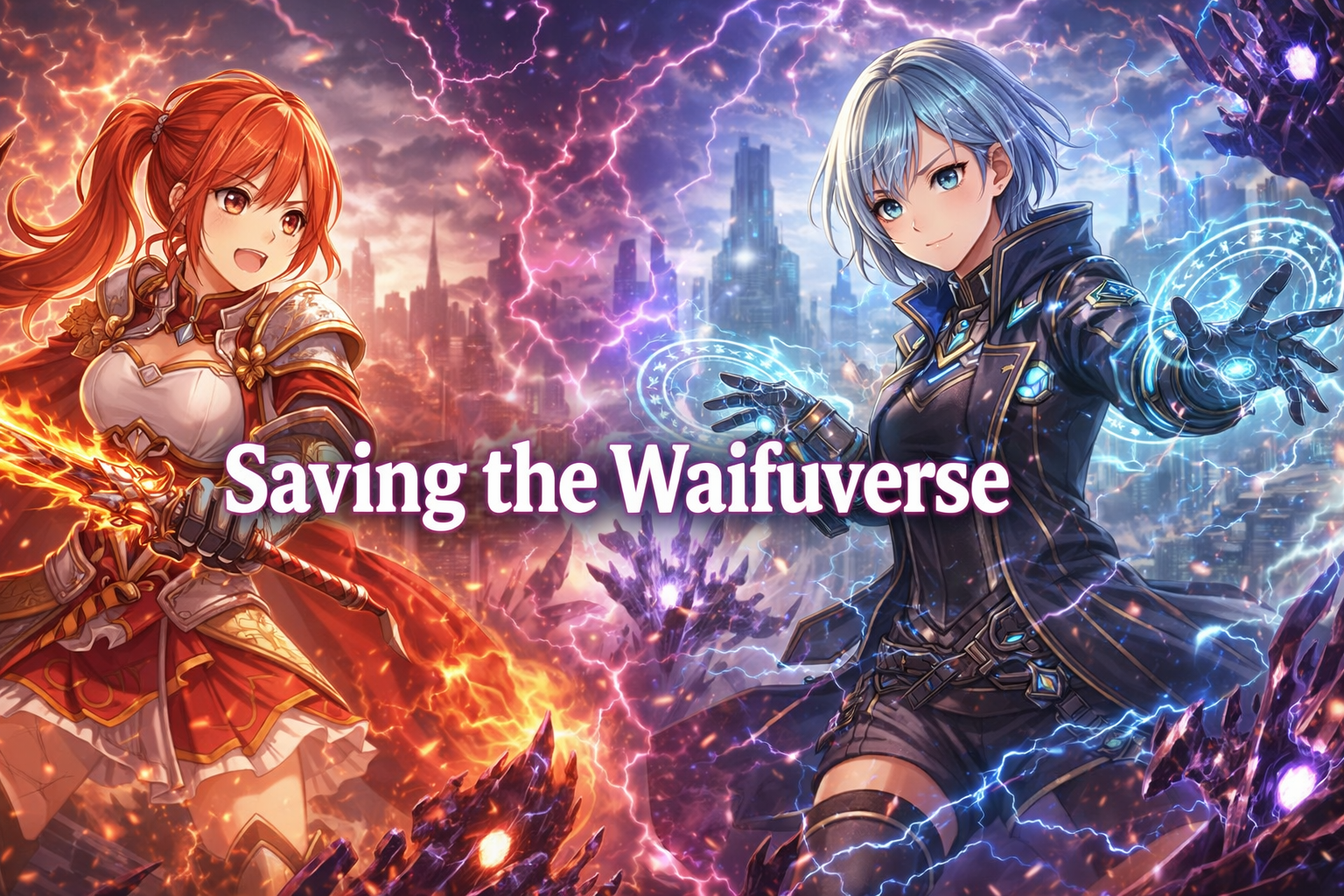 Cover art for Saving the Waifuverse, a waifu scenario on AI Dungeon