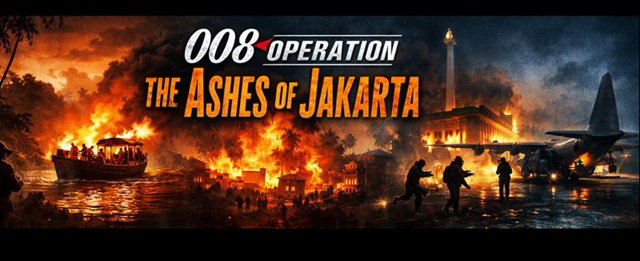 Cover art for 008 Operation: The Ashes of Jakarta (1963), a 007 scenario on AI Dungeon