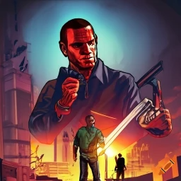 Cover art for grand theft auto, a gta scenario on AI Dungeon