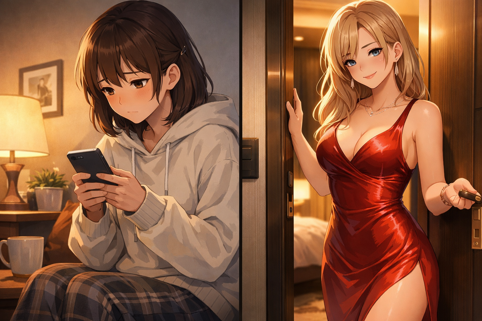 Cover art for Ten Years vs One Night, a relationship scenario on AI Dungeon