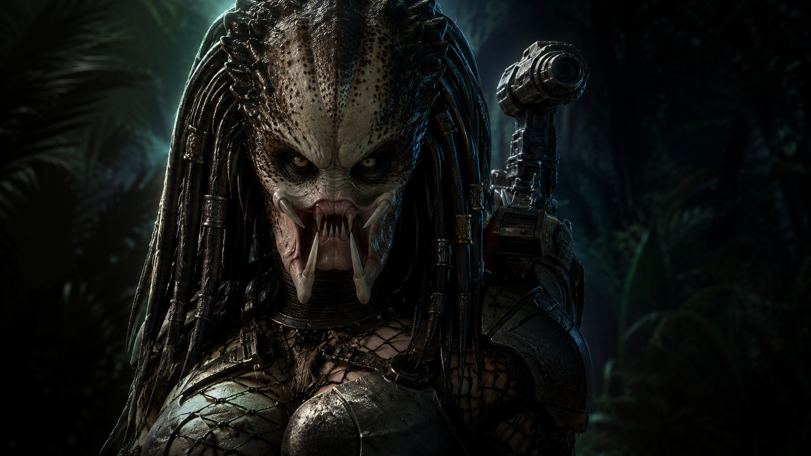 Cover art for Befriend A Yautja, a predator scenario on AI Dungeon
