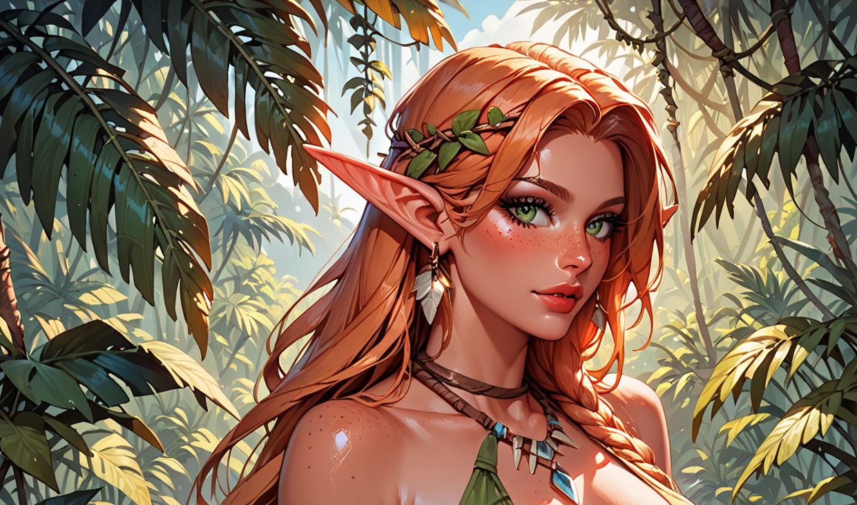 Cover art for Ugly Bastard Kidnapped by Female Elves, a nsfw scenario on AI Dungeon