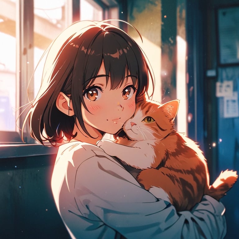 Cover art for Your Cat Becomes Human, a fun scenario on AI Dungeon