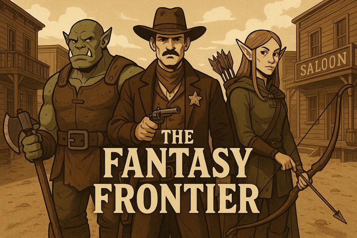 Cover art for The Fantasy Frontier, a fantasy scenario on AI Dungeon