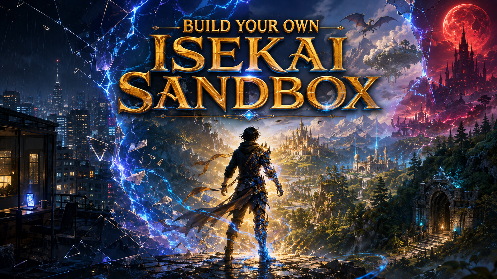 Cover art for Build Your Own Isekai Sandbox, an isekai scenario on AI Dungeon